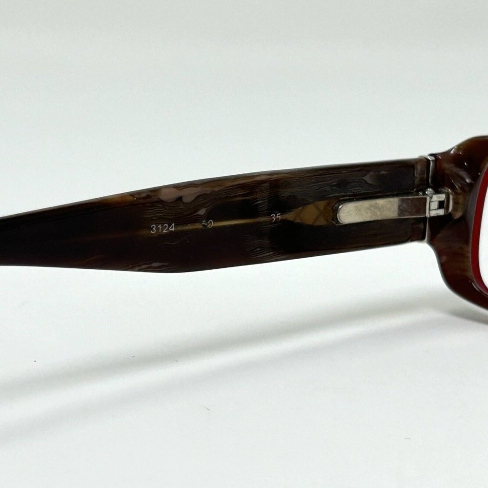 Chanel CH 3124 650 51mm Bordeaux Horn Quilted Cocomark Eyeglasses Frames Only - Picture 4 of 12